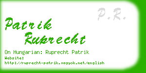 patrik ruprecht business card